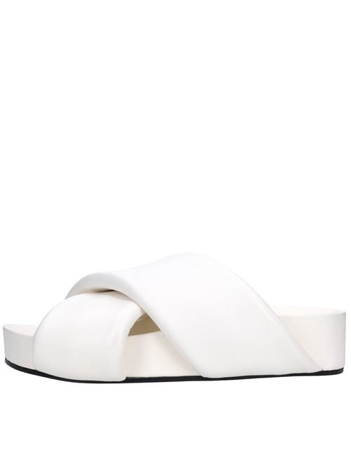 Sabot in nappa JIL SANDER | J15WP0043 P5057 100BIANCO